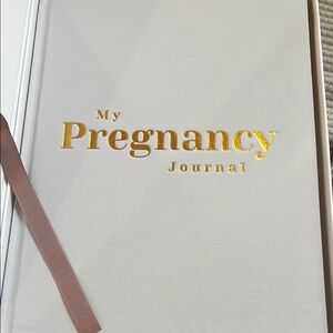 NWB. Gold Lettered Pregnancy Journal